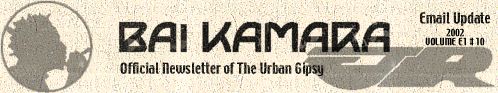 Bai Kamara Jr. - The Urban Gipsy News - Email Update