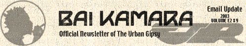 Bai Kamara Jr. - The Urban Gipsy News - Email Update